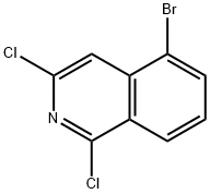 1,3-二氯-5-溴异喹啉 结构式