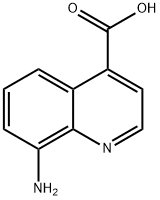 8-氨基喹啉-4-羧酸 结构式
