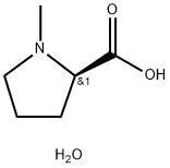 N-甲基-D-脯氨酸一水合物 结构式