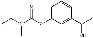 3-(1-羟乙基)苯基乙基(甲基)氨基甲酸酯 结构式