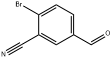2-溴-5-甲酰基苯甲腈 结构式