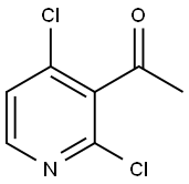 1-(2,4-dichloropyridin-3-yl)ethanone 结构式