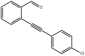 (2 -(4 -氯苯基)乙炔基)苯甲醛 结构式
