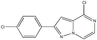 4-CHLORO-2-(4-CHLORO)-PHENYLPYRAZOLO[1.5-A]PYRAZINE 结构式