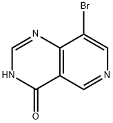 8-溴-3H-吡啶并[4,3-D]嘧啶-4-酮 结构式