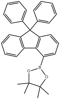 4-频那醇酯-9,9-二苯基芴 结构式