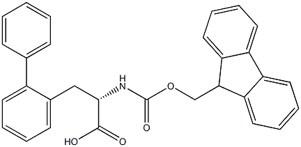 S-2-(((9H-芴-)甲氧基)羰基氨基)-3-(二苯基)丙酸 结构式