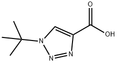 1-(叔丁基)-1H-1,2,3-三唑-4-羧酸 结构式