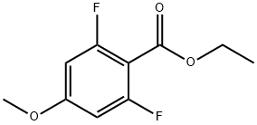 ETHYL 2,6-DIFLUORO-4-METHOXYBENZOATE 结构式