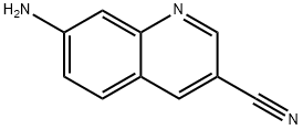 7-氨基喹啉-3-甲腈 结构式