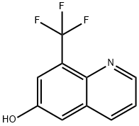 6-羟基-8-(三氟甲基)喹啉 结构式