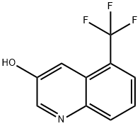 3-羟基-5-(三氟甲基)喹啉 结构式