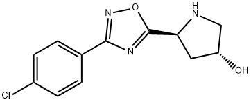 (3R,5S)-5-(3-(4-chlorophenyl)-1,2,4-oxadiazol-5-yl)pyrrolidin-3-ol 结构式