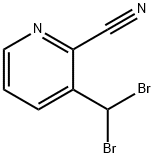 2 - 氰基吡啶,3 - (二溴甲基) 结构式