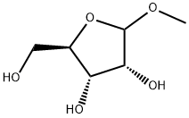 甲基-D-呋喃核糖苷(Α AND Β MIXTURE) 结构式