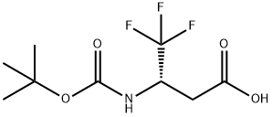 (S)-BOC-3-氨基-4,4,4-三氟丁酸 结构式