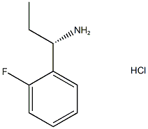 (S)-1-(2-氟苯基)丙-1-胺盐酸盐 结构式