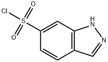 1H-吲唑-6-磺酰氯化 结构式