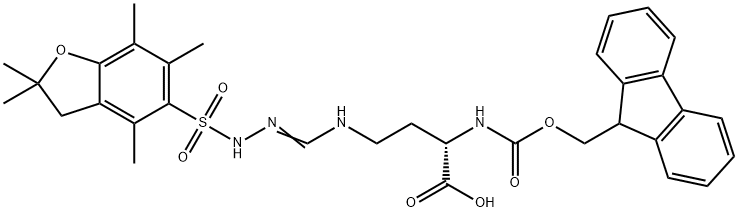 FMOC-NORARG(PBF)-OH 结构式