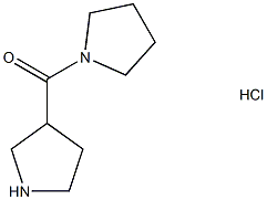 吡咯烷-1-基(吡咯烷-3-基)甲酮盐酸盐 结构式