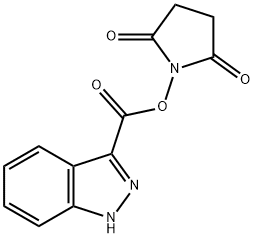 1-[(1H-indazol-3-ylcarbonyl)oxy]pyrrolidine-2,5-dione 结构式