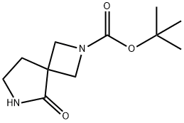 5-氧代-2,6-二氮杂螺[3,4]辛烷-2-甲酸叔丁酯 结构式