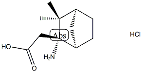 2-[(1R,2S,4S)-2-amino-3,3-dimethylbicyclo[2.2.1]heptan-2-yl]acetic acid hydrochloride 结构式