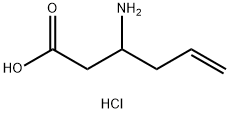 3-氨基-5-己烯酸盐酸盐 结构式