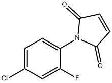1-(4-chloro-2-fluorophenyl)-2,5-dihydro-1H-pyrrole-2,5-dione 结构式