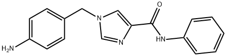 1-(4-aminobenzyl)-N-phenyl-1H-imidazole-4-carboxamide 结构式