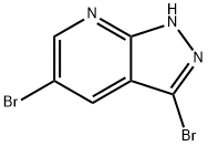 3,5-DIBROMO-1H-PYRAZOLO[3,4-B]PYRIDINE 结构式