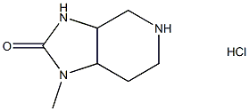 1-methyl-octahydro-1H-imidazolidino[4,5-c]pyridin-2-one hydrochloride 结构式