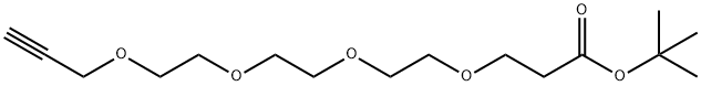 丙炔基-三聚乙二醇-丙酸叔丁酯 结构式