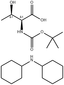 N-叔丁氧羰基-L-别苏氨酸二环己氨盐 结构式