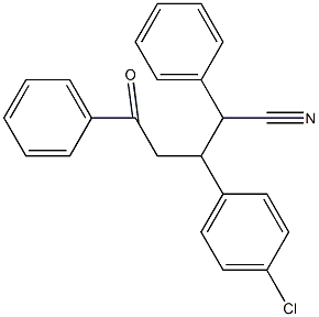3-(4-chlorophenyl)-5-oxo-2,5-diphenylpentanenitrile 结构式
