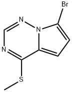 7-溴-4-(甲硫基)吡咯并[2,1-F][1,2,4]三嗪 结构式