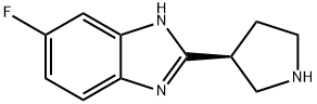 (S)-6-fluoro-2-(pyrrolidin-3-yl)-1H-benzo[d]imidazole 结构式