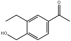 1-(3-乙基-4-羟甲基)苯乙酮 结构式