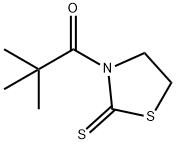 3-PIVALOYLTHIAZOLIDINE-2-THION 结构式