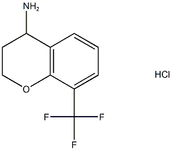 8-(三氟甲基)苯并二氢吡喃-4-胺盐酸盐 结构式