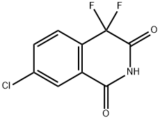 7-氯-4,4-二氟异喹啉-1,3(2H,4H)-二酮 结构式