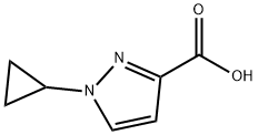 1-环丙基吡唑-3-甲酸 结构式