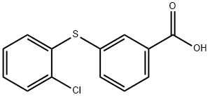 3-((2-氯苯基)硫代)苯甲酸 结构式