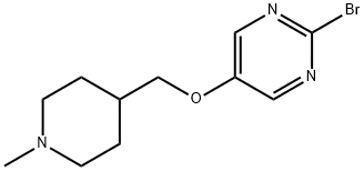 2-broMo-[5-[(1-Methyl-4-piperidinyl)Methoxy]-2-pyriMidine 结构式
