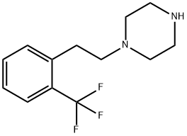 1-[2-[2-(Trifluoromethyl)phenyl]ethyl]piperazine 结构式