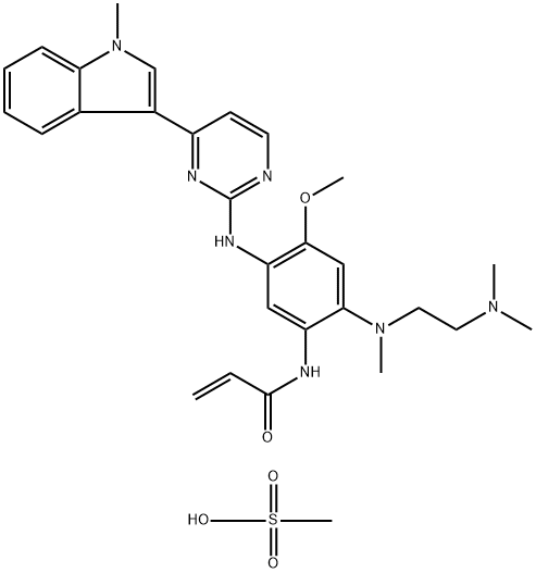 AZD9291(甲磺酸盐) 结构式