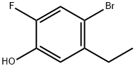 4-溴-5-乙基-2-氟苯酚 结构式