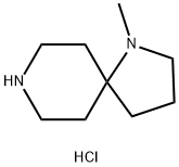 1,8-Diazaspiro[4.5]decane, 1-methyl-, hydrochloride (1:2) 结构式