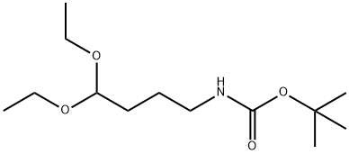 tert-butyl 4,4-diethoxybutylcarbamate 结构式