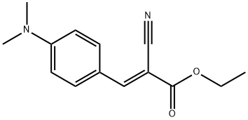 (E)-2-氰基-3-(4-(二甲基氨基)苯基)丙烯酸乙酯 结构式